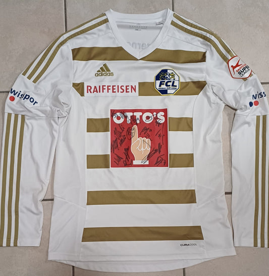 FC Luzern Trikot- Saison 2015/16 *Claudio Lustenberger* mit Originalunterschriften